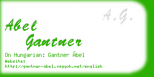 abel gantner business card